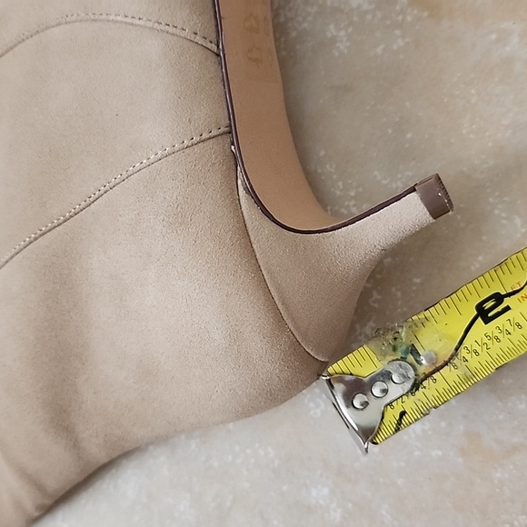 New J. Crew Tan Heeled Boots Wide Shaft Size 7.5 - Picture 3 of 13